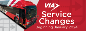 VIA Service Changes