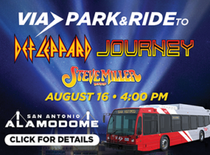 Park & Ride - Alamodome - Journey and Def Leppard concert